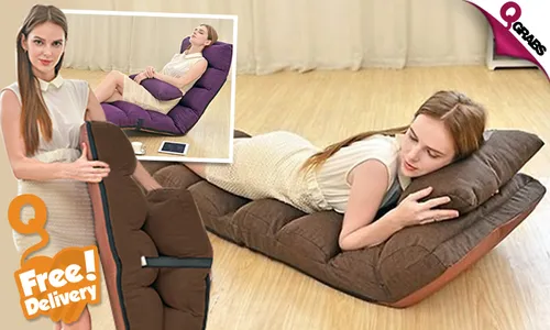 Adjustable Foldable Lounge Chair with Pillows - FREE Delivery!
